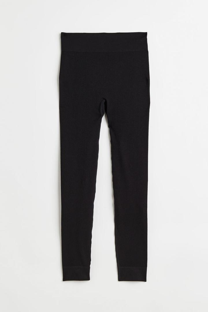 H & M - Seamless Leggings - Black