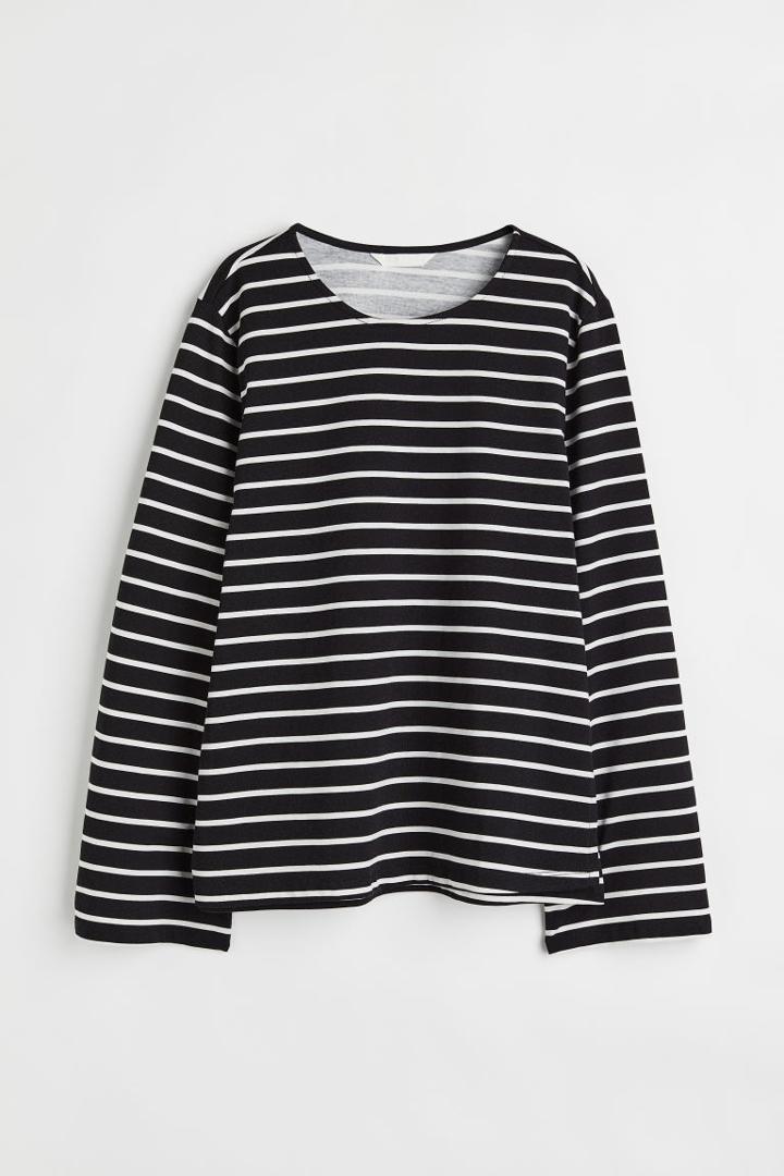H & M - Mama Cotton Nursing Top - Black