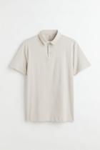 H & M - Slim Fit Polo Shirt - Brown