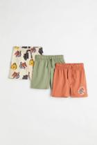 H & M - 3-pack Jersey Shorts - Yellow