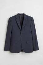 H & M - Skinny Fit Jacket - Blue