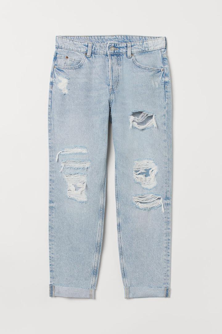 H & M - Boyfriend Low Regular Jeans - Blue
