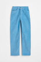 H & M - Slim Corduroy Pants - Blue