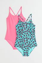 H & M - 2-pack Swimsuits - Turquoise