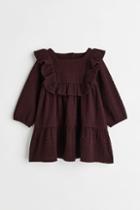 H & M - Ruffle-trimmed Dress - Red