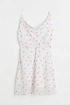 H & M - Patterned Chiffon Dress - White