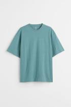 H & M - Relaxed Fit T-shirt - Turquoise
