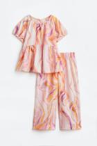 H & M - 2-piece Satin Set - Orange