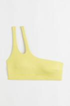 H & M - One-shoulder Padded Bikini Top - Yellow