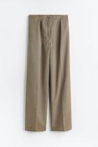 H & M - Wool-blend Dress Pants - Beige