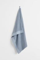 H & M - Cotton Terry Bath Sheet - Blue