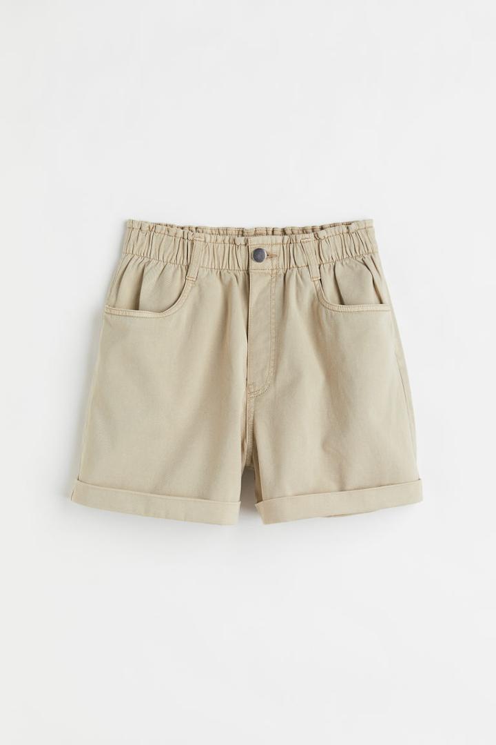 H & M - Shorts High Waist - Green