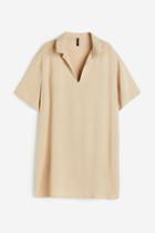 H & M - Pullover Shirt Dress - Beige