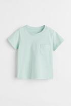 H & M - Cotton Jersey T-shirt - Turquoise