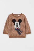 H & M - Jacquard-knit Sweater - Beige