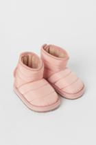 H & M - Warm-lined Boots - Pink