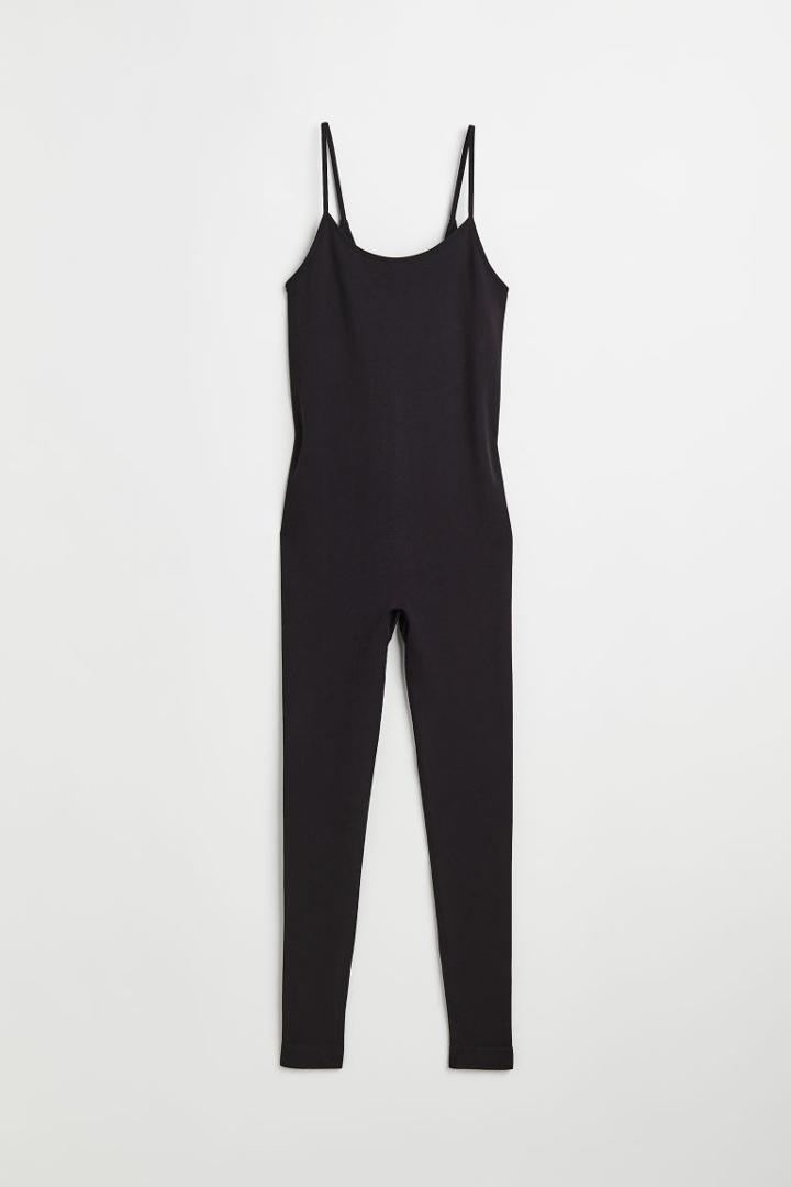 H & M - Thermolite Ribbed Jumpsuit - Black