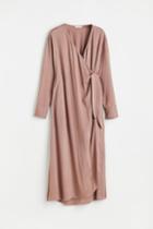 H & M - Mama Wrapover Dress - Brown