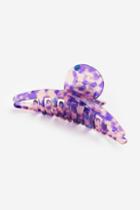 H & M - Patterned Hair Claw - Purple