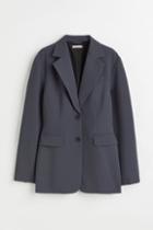 H & M - Tailored Twill Blazer - Gray