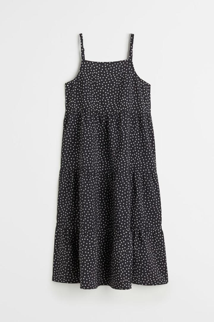 H & M - Tiered Dress - Gray