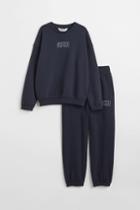 H & M - 2-piece Sweatshirt Set - Blue