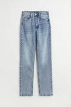 H & M - Vintage Straight High Jeans - Blue