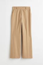 H & M - Flared Dress Pants - Beige