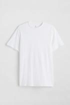 H & M - Regular Fit Crew-neck T-shirt - White