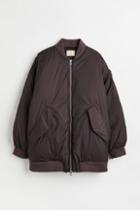 H & M - Oversized Down Jacket - Beige