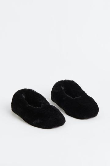 H & M - Soft Indoor Slippers - Black