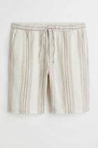 H & M - Relaxed Fit Shorts - Beige
