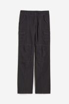 H & M - Low-waist Cargo Pants - Gray