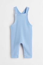 H & M - Waffled Overall Jumpsuit - Blue