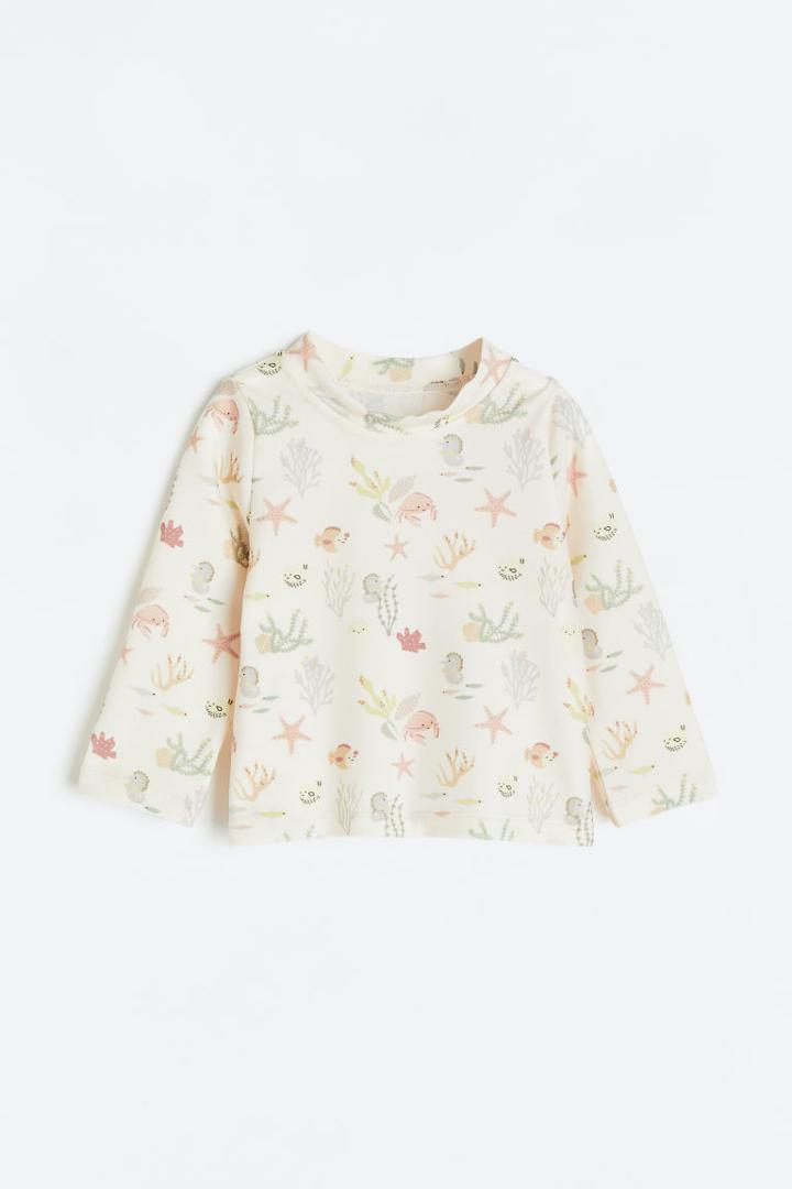 H & M - Swim Shirt Upf 50 - Beige