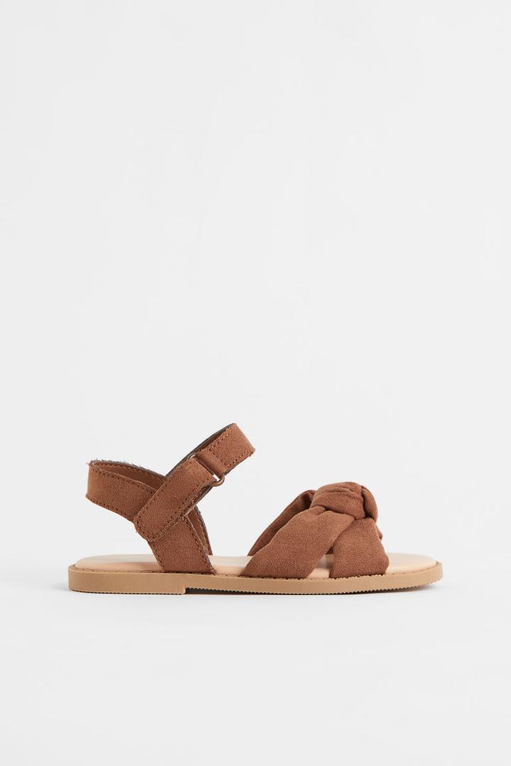 H & M - Knot-detail Sandals - Beige