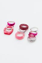 H & M - 9-pack Rings - Pink