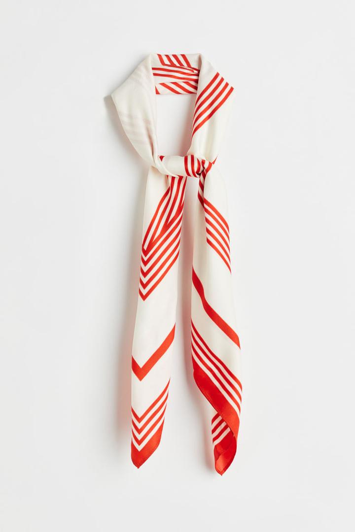 H & M - Satin Scarf - Orange