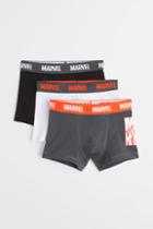H & M - 3-pack Printed Boxer Shorts - Gray
