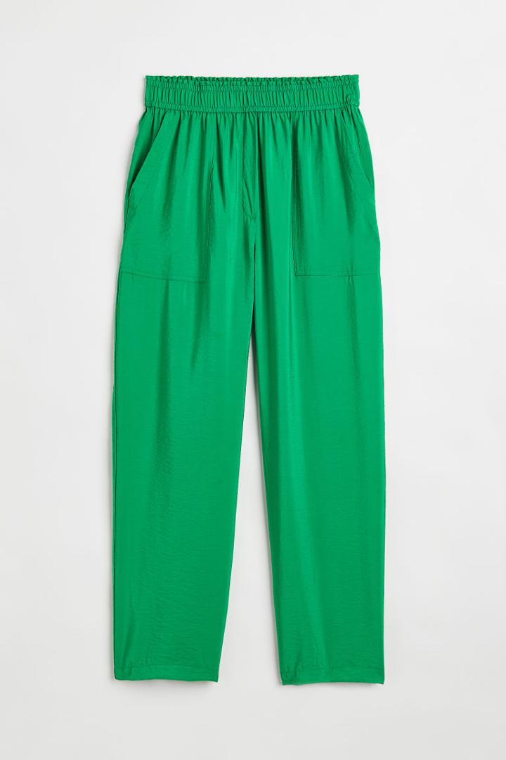 H & M - Tapered Pants - Green