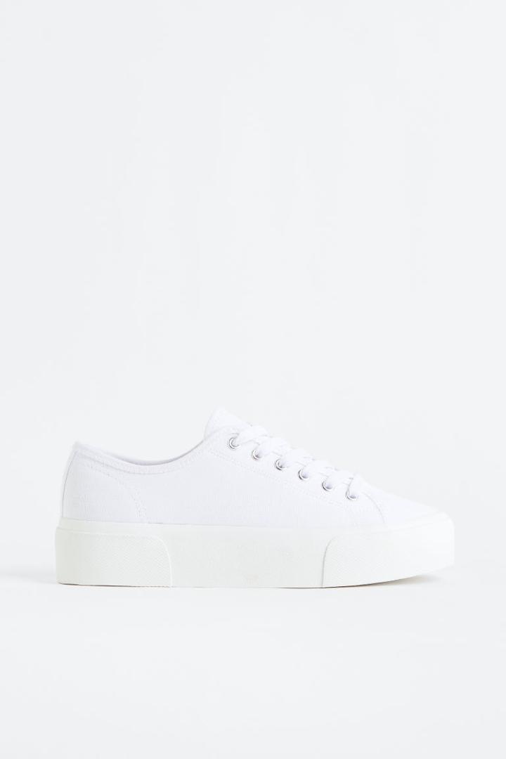 H & M - Platform Sneakers - White