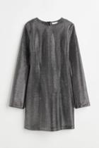 H & M - Fitted Dress - Gray