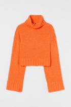H & M - Turtleneck Sweater - Orange