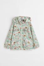 H & M - Patterned Windbreaker - Green