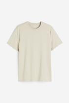 H & M - Regular Fit Coolmax T-shirt - Beige