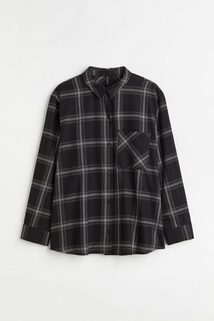 H & M - H & M+ Wide-cut Shirt - Black