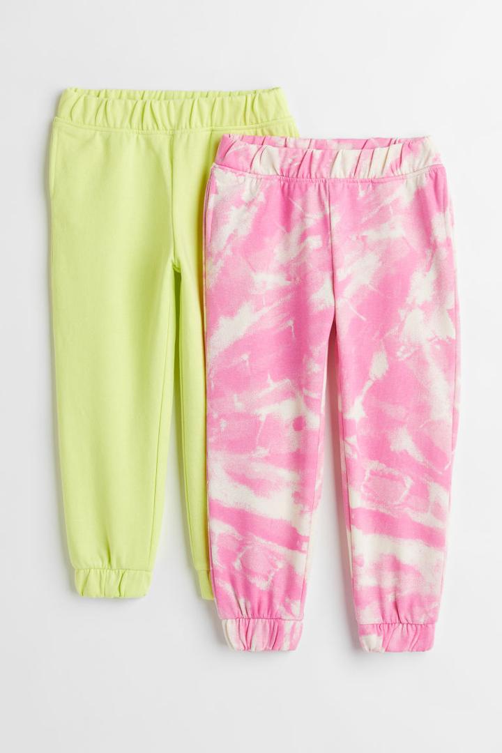 H & M - 2-pack Joggers - Orange