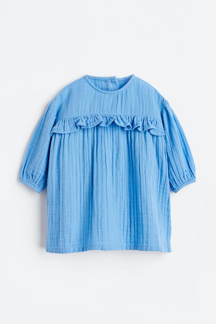 H & M - Muslin Dress - Blue