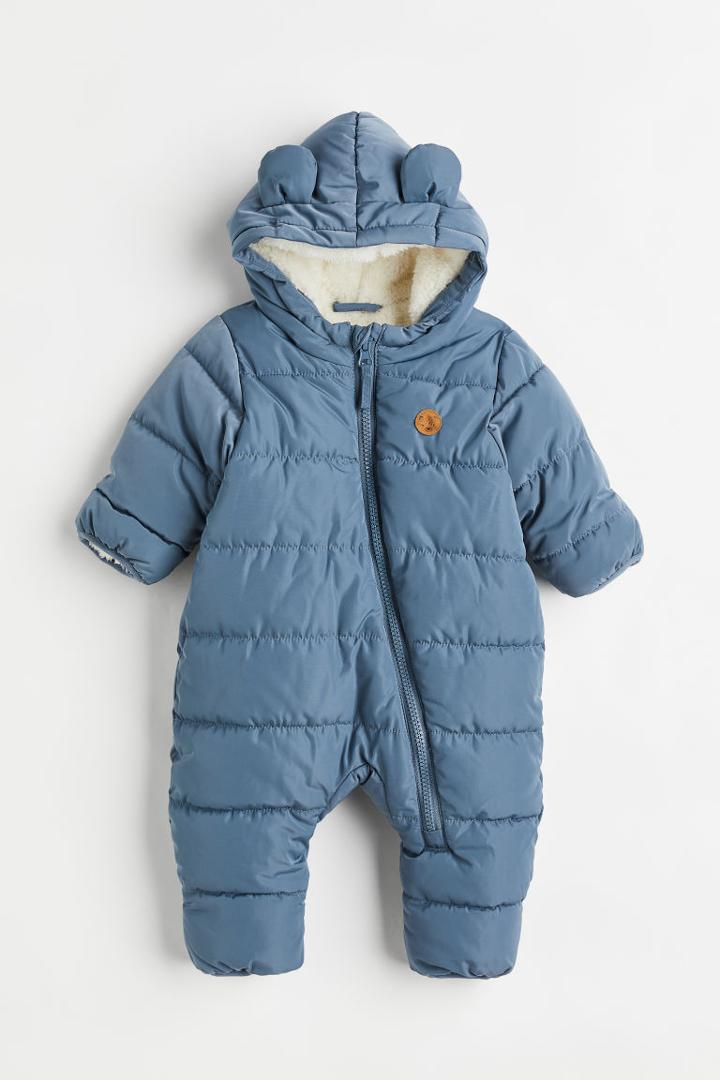 H & M - Padded Snowsuit - Blue