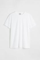 H & M - Slim Fit Premium Cotton T-shirt - White
